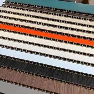 Panneau mural extérieur moderne ignifuge en fibre de bois de bambou intégré WPC/SPC/PVC plaque d'ingénierie pour les hôtels d'épissage sans couture - Product Image 5