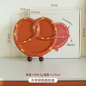 Vaisselle en céramique de style coréen New Ins avec des normes d'apparence élevées, assiettes à pain à eau alcaline et assiettes de service pour le <span class=keywords><strong>petit</strong></span>-déjeuner - Product Image 4