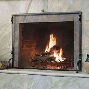Modern Metal Fireplace Fireside <strong>Screen</strong> <strong>Fire</strong> Spark <strong>Guard</strong> Fireplace <strong>Fire</strong> Pit <strong>Screen</strong> - Product Image 1