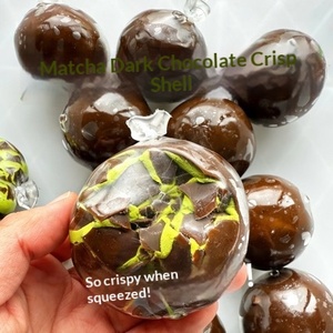 Matcha Black <strong>Chocolate</strong> <strong>Mint</strong> Crispy Handmade Stress-Relief Toy Noisy Ball for Youth 7-14 Years with Logo Customization - Product Image 2