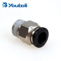 L'usine professionnelle fournit directement le connecteur rapide de tuyau One Touch série de raccords de tuyauterie enfichables pneumatiques série PC
