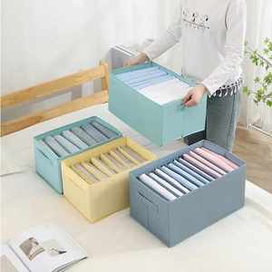 더블 핸들이 있는 라비니아 최저가 접이식 오거나이저 스토리지 큐브 박스 빈 - Product Image 3