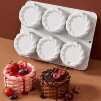 Nouveau moule en silicone rond en dentelle 2026 pour gâteaux, chocolats, gelées et puddings, de qualité alimentaire, pour ustensiles de cuisine domestiques