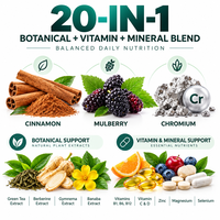Capsules de Cannelle, Mûre et Chrome à Marque Blanche OEM – Mélange Botanique pour Nutrition Quotidienne – Complément Alimentaire – Vente en Gros Usine