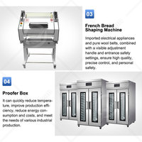 OCEAN Ensemble complet d'équipements de boulangerie pour le pain Ligne de fabrication automatique de pain Machine à baguette