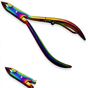 ASAP Cortaúñas Profesional de Acero al Carbono de la Mejor Calidad, Recubrimiento de Titanio, Punta de 3mm, Abertura de Mandíbula Ancha para Cutículas, Resorte Único, Afilado - Product Image 1
