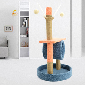 Plataforma de Actividades para Gatos de Interior EUR PET, Árbol para Jugar y Rascarse, Mueble para Gatos de 2 Niveles, Torre de Escalada de Madera para Gatos - Product Image 5