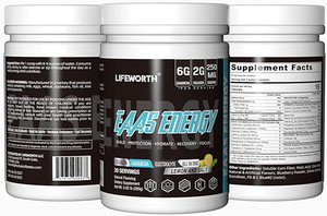 Lifeworth Lemon and Salt Flavor EAA BCAA Essential <strong>Amino</strong> Acids Supplement <strong>Energy</strong> Powder - Product Image 6