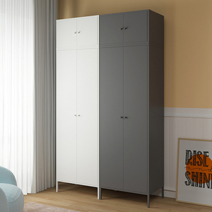 Precio barato a la <span class=keywords><strong>venta</strong></span>, alta calidad, habitación pequeña moderna, armario de almacenamiento de ropa de 2 puertas, armarios de metal de color para armario de dormitorio - Product Image 3