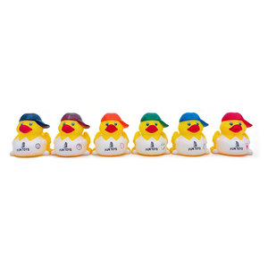 Confezione da 6 Paperelle Giocattolo in Vinile per il Bagnetto del Bambino - Product Image 2