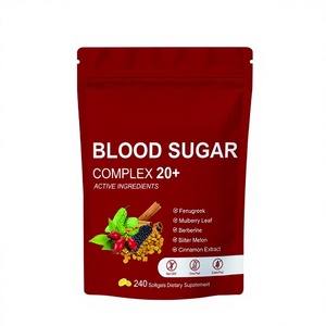 240 כמוסות רכות תוסף תזונה קומפלקס לסוכר בדם 20+ רכיבים פעילים לאנרגיה, תמיכה בחיוניות ותוסף לסוכר בדם - Product Image 1