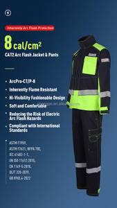 ชุดป้องกันไฟฟ้ากระชาก Arc Flash Cat2 8Cal สำหรับงานไฟฟ้า - Product Image 4