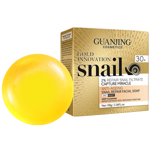 Savon Blanchissant Bio Naturel Réparateur à la Bave d'<span class=keywords><strong>Escargot</strong></span> – Nettoyant Visage Doux <span class=keywords><strong>en</strong></span> Gros <span class=keywords><strong>en</strong></span> Stock - Product Image 6