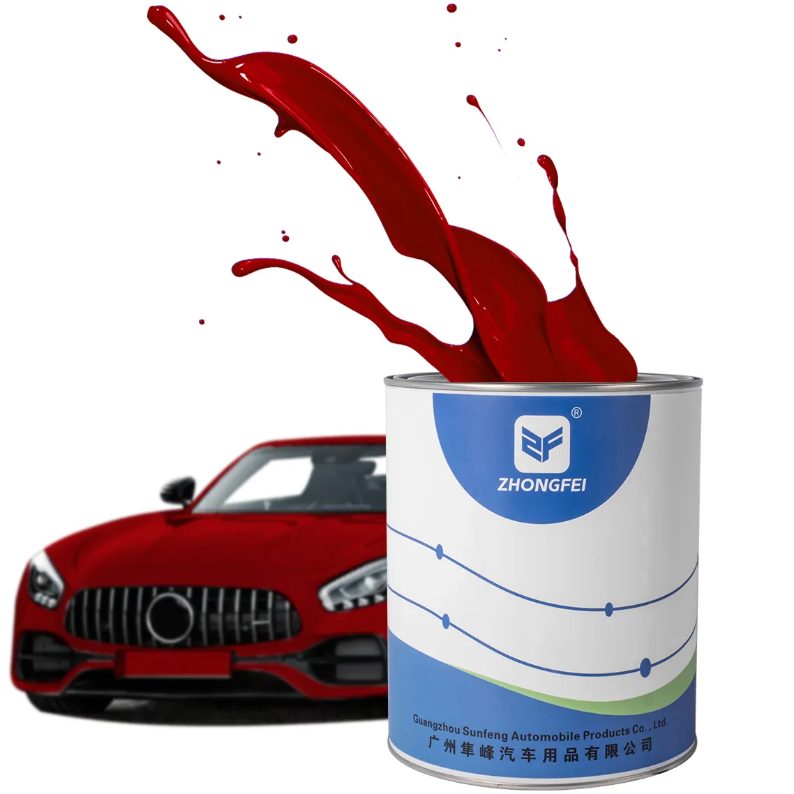 Sunfeng cina fornitore all'ingrosso di promozione auto strumenti di verniciatura cabina spray auto pittura automobilistica acrilico 2k vernice auto