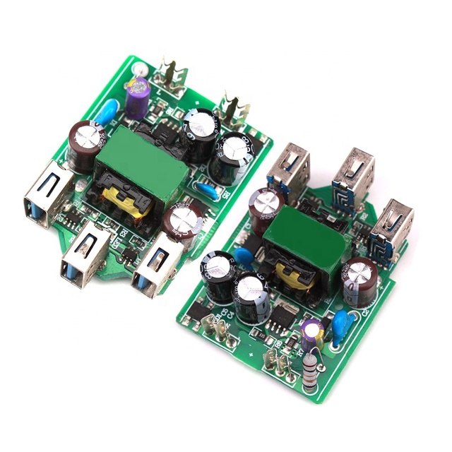 Custom USB C Type-C 3 USB Fast Charging Wireless Charging Pcba PD Wireless Charger Module Pcb Circuit Board