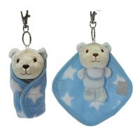Vente en gros personnalisé mini ours en peluche mignon porte-clés porte-clés jouet en peluche
