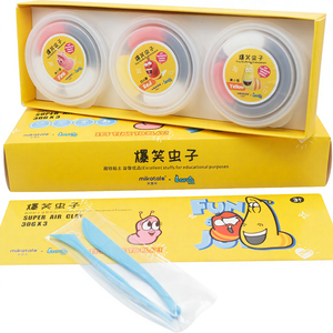 MIKATALE Arcilla Espumosa de Secado al Aire Súper Ligera, Tema de Insectos Sonrientes, Regalos de Eid, Juguete Educativo Hecho a Mano de Alta Calidad - Product Image 1