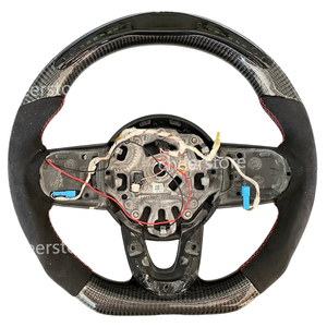Volante de fibra de carbono con calefacción Led personalizado para <span class=keywords><strong>Mini</strong></span> <span class=keywords><strong>Cooper</strong></span> Jcw Coupe <span class=keywords><strong>Cabrio</strong></span> F54 F56 F55 F57 F60 Clubman Paceman Countryman - Product Image 1