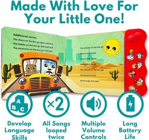 Usine personnalisée apprend <span class=keywords><strong>l</strong></span>'<span class=keywords><strong>anglais</strong></span> livres de chant pour les tout-petits jouets d'apprentissage interactifs son comptines jouets éducatifs - Product Image 2