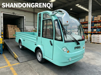Camion électrique à plateau plat 72V, longueur de plateau 2,8m, capacité de 1000kg, pour le transport de matériaux de construction, de bois et de tuyaux en Asie