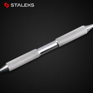 Pousse-cuticules <span class=keywords><strong>STALEKS</strong></span> European Craft, en acier inoxydable durable, double extrémité, réutilisable, 14,5 g, outil de manucure - Product Image 3