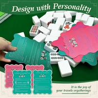 Mélangeurs de tuiles de Mahjong avec règles imprimées, manuel et cartes de mélange pour débutants