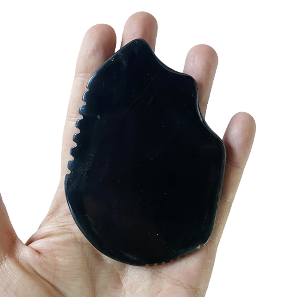 GS130 nero Bian Stone Gua Sha