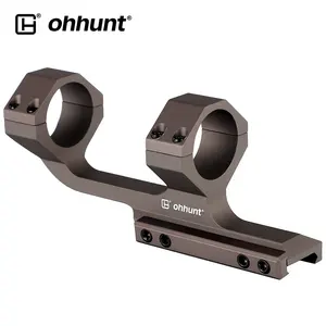 Aksesori optik ohhunt dudukan teropong satu cincin ganda 30mm dengan Offset 2 inci