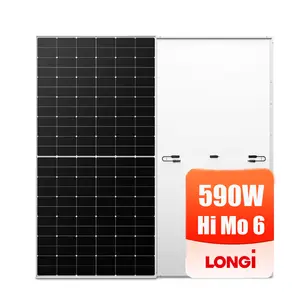 Модули Longi PV дешевая цена 590 Вт Hi-Mo6 моно высокой мощности 585 Вт 590W595w 600 Вт солнечная панель для системы солнечных батарей