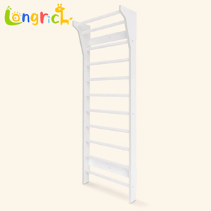 Escalera de Pared Decorativa, Escalera Sueca de Madera, Estructura de Escalada Triangular para Niños - Product Image 1