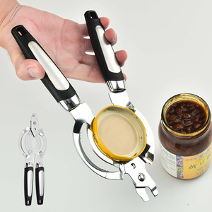 Stainless Steel Multi Functional Can Opener With Bottle Opener And Jar Lifter For Kitchen Use - Product Image 3
