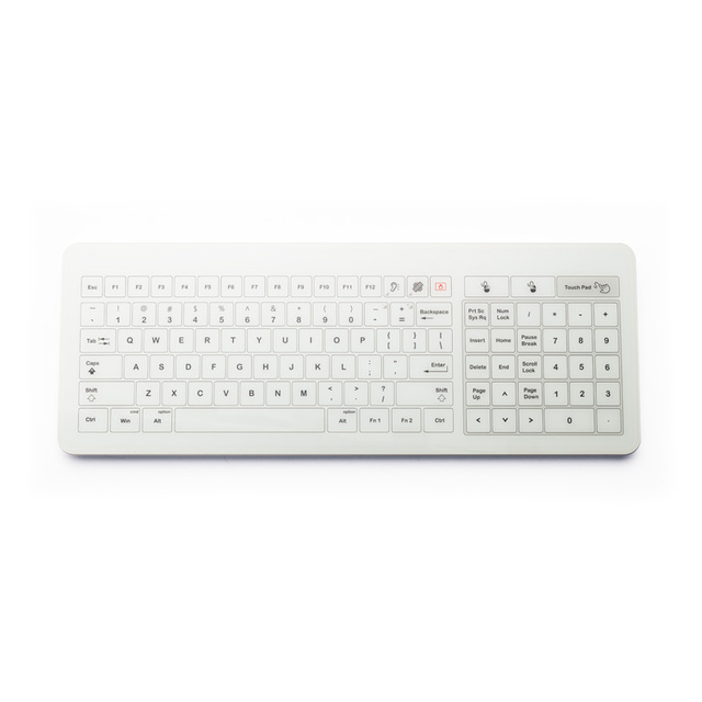 IP67 Waterproof USB Medical Glass Keyboard Touchpad Keyboard Mouse Combo CE/FCC Certified