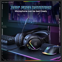Casque Stéréo Filaire ONIKUMA X31 avec Drivers Dynamiques, Éclairage RGB ENC, Étanchéité IPX5 pour Téléphone Portable, DJ, Sport et Gaming