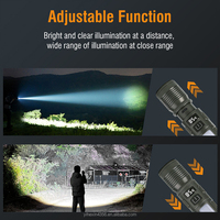Lampe torche de camping haute luminosité, étanche, super brillante, lampe de secours pour l'extérieur, rechargeable par type-C