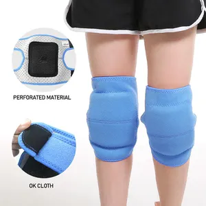 Bantalan pelindung lutut spons anak, pelindung lutut dapat disesuaikan tali lutut untuk kebugaran & sendi lemah