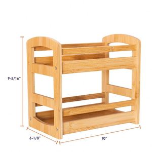 Eco Friendly Products 2023 Bamboo Spice Rack Organizer <b>Kitchen</b> Organizer - Product Image 5