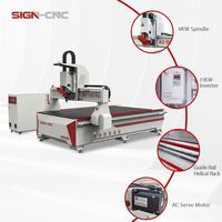 Máquina CNC Semiautomática Fabricada en China, Router CNC 1325 para Publicidad Exterior