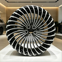 Jantes forgées concaves LK 22 pouces 5x120 à déport profond, finition noir mat, ajustement décalé pour L-i A-uto L7 L8 Stanced