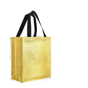 Wholesale tote non woven bag christmas candy luxury bags beautiful gift bags