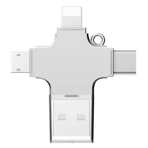 适用于苹果/苹果平板电脑的4合1读卡器