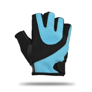 Custom Logo Breathable Lightweight Non-Slip Half Finger Leather Gym Gloves for Weight Lifting & Workout - Product Image 2