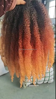 Vente en gros de mèches colorées de 18 pouces pour tresses afro crépues, tresses Marley, mèches à tresser Marley, 24 mèches/paquet, tresses au crochet