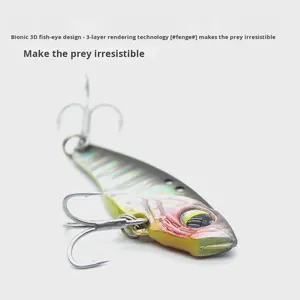 롱 캐스트 메탈 VIB 루어 5g/7g/10g/14g 민물 배스 만다린 피쉬 틸라피아 강 호수 바닷물 낚시에 매력적 - Product Image 2