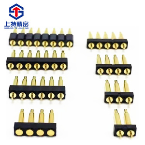 <span class=keywords><strong>Pin</strong></span> Pogo de Metal Shangte con Recubrimiento de Latón Dorado, de Una o Varias Líneas, Diámetro Personalizable - Product Image 3