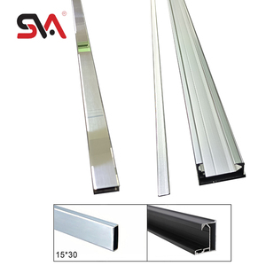 SVA-8490B Hiện Đại 1M Vuông Thép Không Gỉ SUS304 Con Lăn Nhôm Theo Dõi Góc Cửa Trượt Đường Ray Cho Phòng Tắm Cửa Kính Sử Dụng - Product Image 3