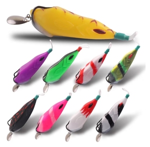 TOPIND 15g Grenouille Poisson Volant Réservoir de Sang Double Crochet pour Longue Portée Carpe de Fond Brochet Truite Lacs - Product Image 1