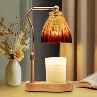 LANJO Lampe chauffe-bougie d'aromathérapie en gros, contrôlable par application mobile, chauffe-bougie à brancher, diffuseur de cire fondue