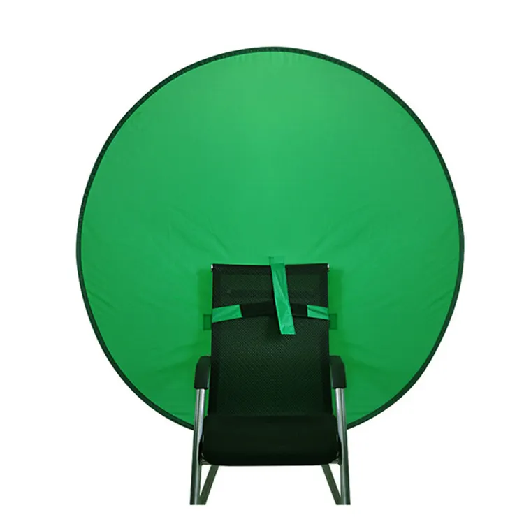 YEAH 75CM 110cm 142cm Einseitiger Hintergrund Zusammen klappbarer Live-Streaming-Video fotografie Chroma key Hintergrund Stuhl Green Screen