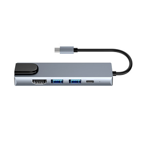 Adaptateur de port chaud 5 en 1 Port Ethernet Pd <span class=keywords><strong>Usb</strong></span> 3.0 Port Type c vers <span class=keywords><strong>Usb</strong></span> <span class=keywords><strong>Hub</strong></span> <span class=keywords><strong>Usb</strong></span> c vers <span class=keywords><strong>Hub</strong></span> <span class=keywords><strong>Lan</strong></span> pour ordinateurs portables macbook - Product Image 2