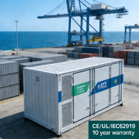 Système de stockage d'énergie Batterie Conteneur de stockage d'énergie 500kwh 1mwh Banque d'alimentation Conteneur de stockage d'énergie industriel et commercial